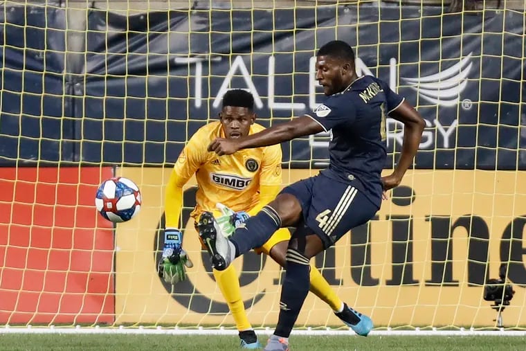 Union centerback Mark McKenzie (right) is expected to be an important player on the U.S. men's Olympic qualifying team.