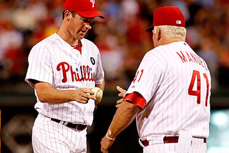 Charlie Manuel will have plenty of work to do keeping the Phillies healthy for the rest of the season. (Ron Cortes/Staff file photo)