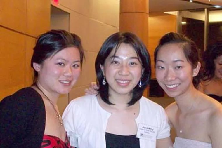 The founders of Givology, (from left) Jennifer Chen, Joyce Meng, and Xiang Li, began the online nonprofit philanthropy while seniors at the University of Pennsylvania last year.
