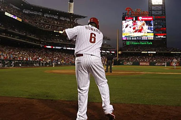 Ryan Howard's contract guarantees the first baseman $125 million from 2012 through 2016. (Ron Cortes/Staff Photographer)