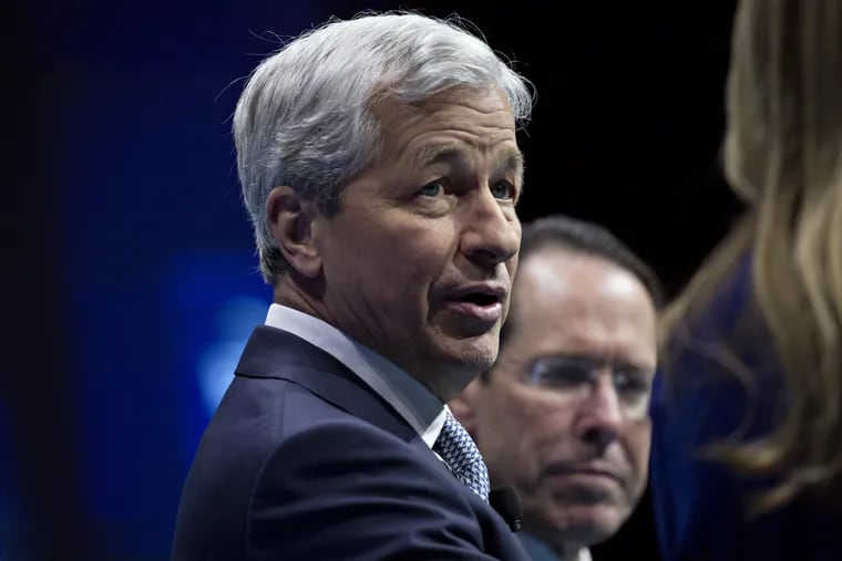 Jamie Dimon, chairman and chief executive officer of JPMorgan Chase & Co., speaks during a Business Roundtable CEO Innovation Summit discussion in Washington, D.C., U.S., on Dec. 6, 2018. Photographer: Andrew Harrer / Bloomberg News