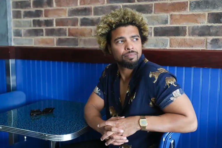 Devon Gilfillian, a Delco-raised singer now living in Nashville, at Charlie’s Cheeseburgers, a favorite spot of his, in Folsom. Gilfillian's album "Love You Anyway" is one of the best Philly music releases of the year.