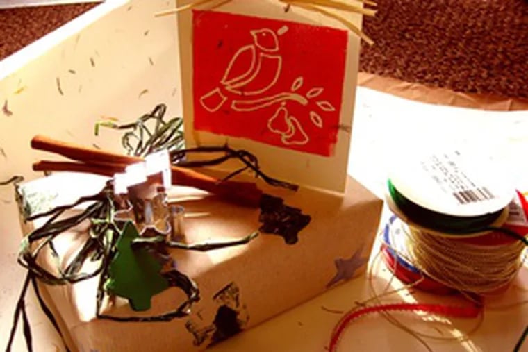 Learn to make holiday wrappings at the Schuylkill Center for Environmental Education.