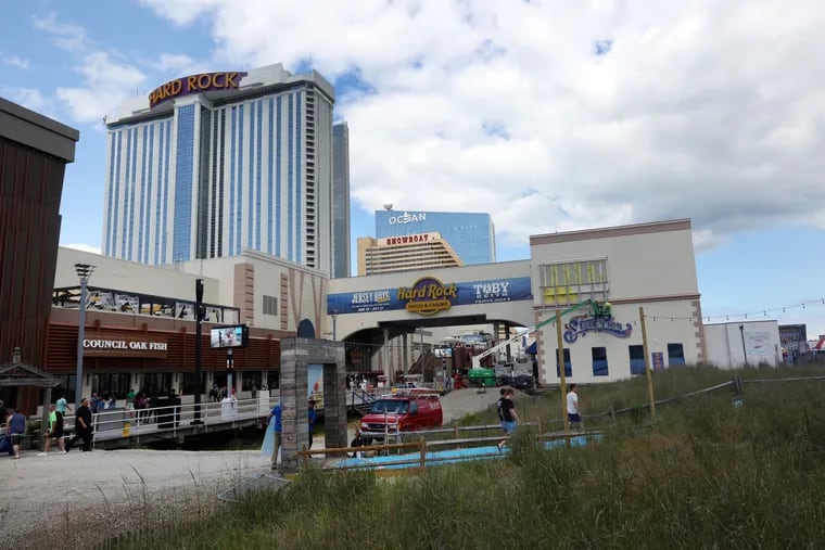 The Hard Rock Casino, Ocean Casino, and  Steel Pier, in Atlantic City, are involved in the New North Beach partnership, Friday, June 14, 2019.  VERNON OGRODNEK / For The Inquirer