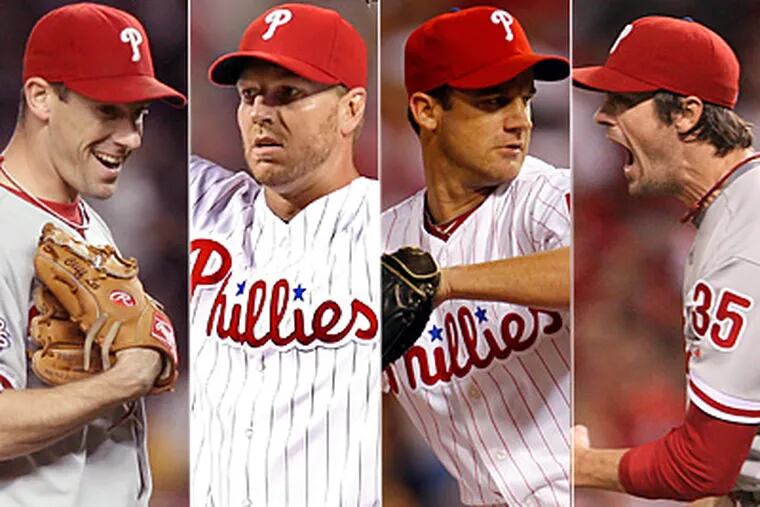 The Phillies have built one of the best starting rotations of all time, but how long will it last? (Staff File Photos)