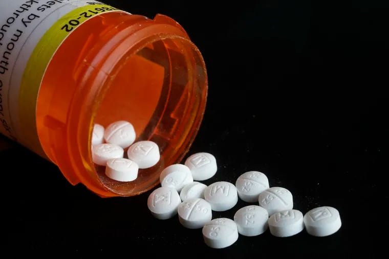 Prescription oxycodone pills
