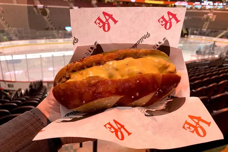 The Fishtown Steak at the Wells Fargo Center, photographed before the Feb. 28 game.