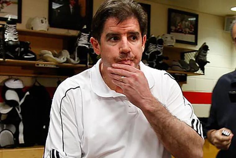 Peter Laviolette said the Flyers lost their identity late in the season with their inconsistent play. (David Maialetti/Staff file photo)