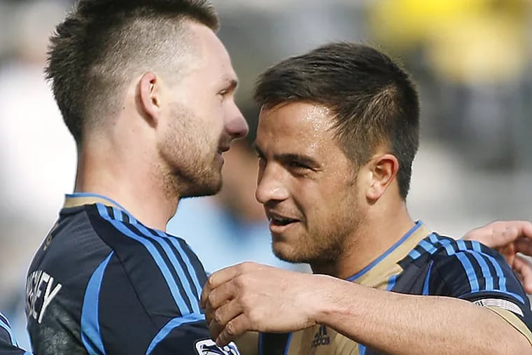 Jack McInerney (left) and Danny Cruz (right) have both won MLS Player of the Week awards this season. (Mike Munden/AP file photo)