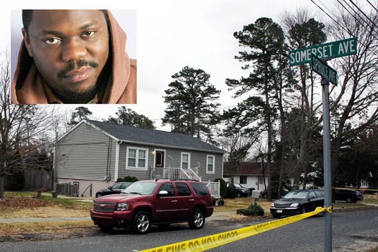 Beanie Sigel (inset) was shot at this New Jersey home on Dec. 5, 2014.