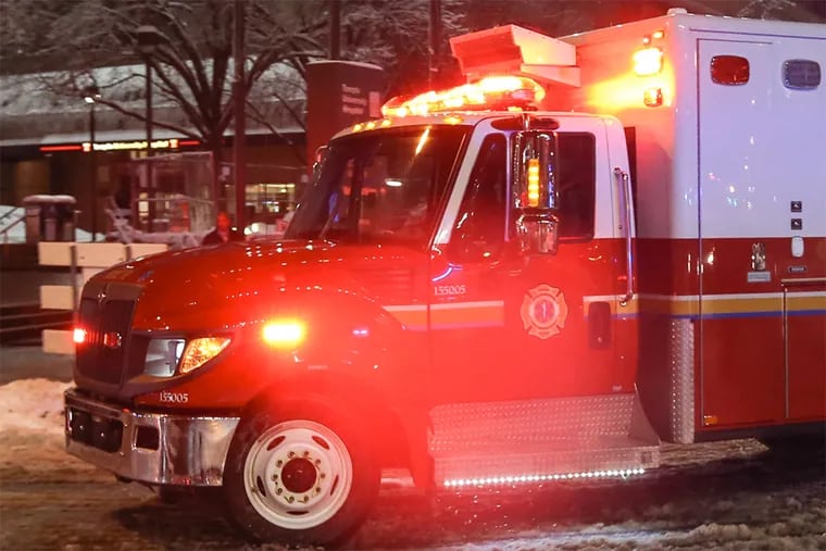 File photo of a Philadelphia Fire Department ambulance.