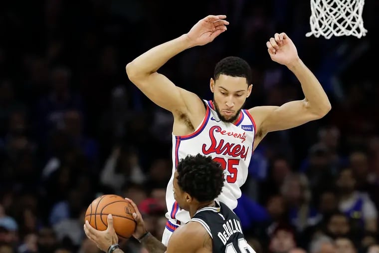 Sixers guard Ben Simmons has established himself as one of the league's best defenders this season.