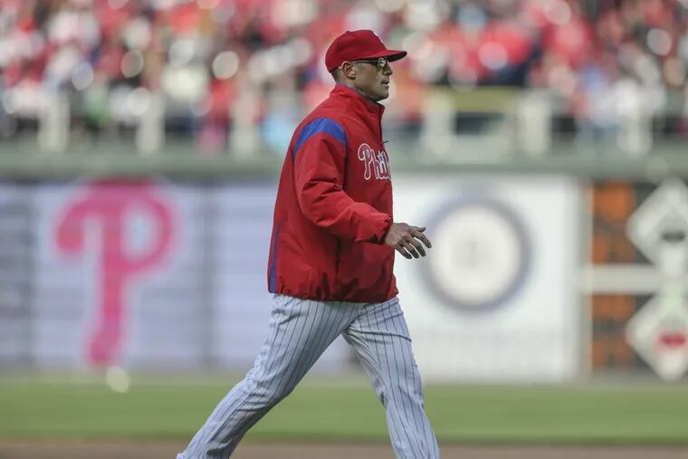 Philadelphia Phillies manager Gabe Kapler was booed after pulling pitcher Nicholas Pivetta during the sixth inning of Thursday’s home opener against the Miami Marlins.