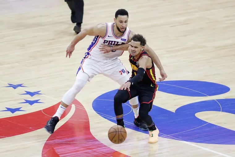 Trae Young and the Atlanta Hawks play the Sixers on Saturday, returning for the first time since they ended Philly's season in the Eastern Conference semifinals.