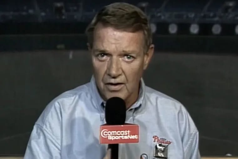 Hall of Fame Phillies broadcaster Harry Kalas offers a few poignant words on Sept. 17, 2011, when MLB resumed its baseball schedule six days after the Sept. 11 terrorist attacks.