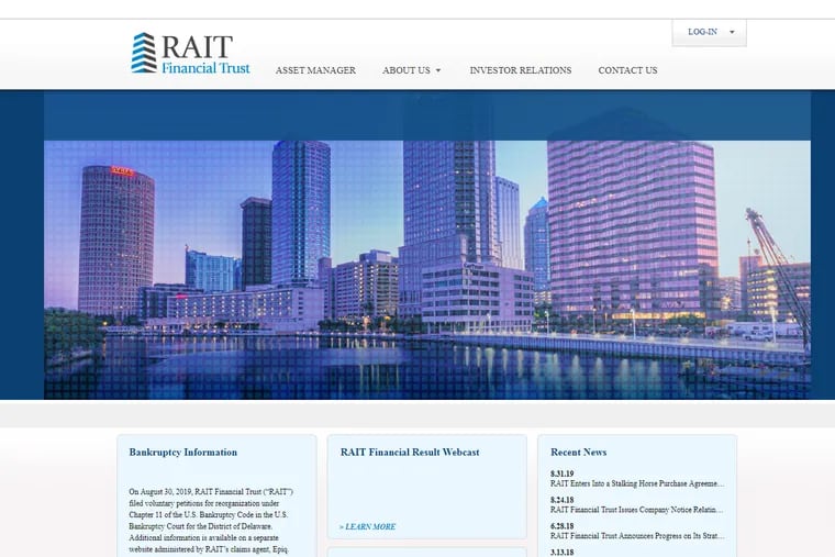 RAIT, a Philly-based REIT, is selling its assets after posting big losses