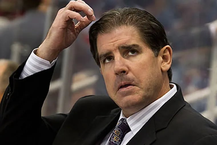 Flyers coach Peter Laviolette was the star of the latest episode of HBO's <i>24/7</i> show. (Tony Ding/AP file photo)