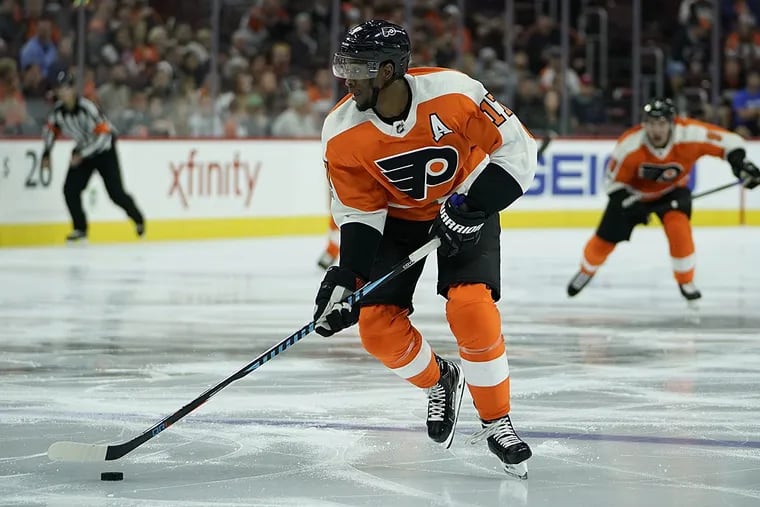 Philadelphia Flyers’ Wayne Simmonds.