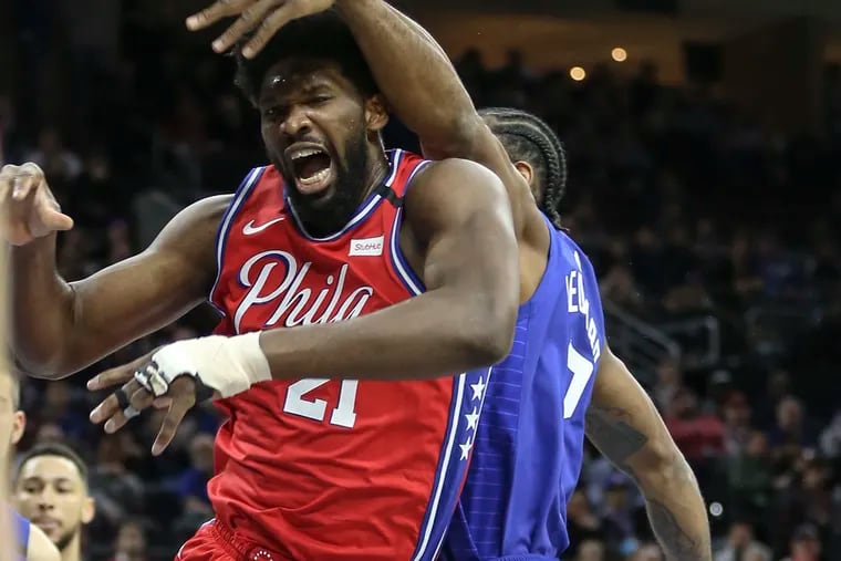 Sixers' Joel Embiid expressed little to no concern over his right calf tightness, Brett Brown said Monday.