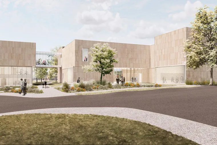 An artist rendering of the new $85 million art museum that will be constructed at Pennsylvania State University. The rendering is by Allied Works Architecture in Portland, Ore.