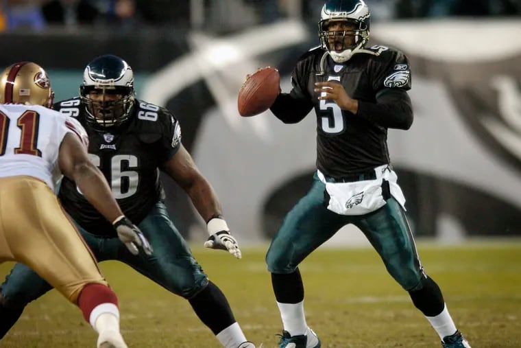 Donovan McNabb started 11 seasons for the Eagles. (Jerry Lodriguss / Inquirer File Photo)


.