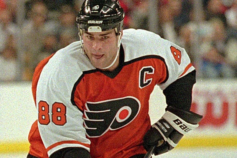 Former Flyers captain Eric Lindros. (Ed Nessen/AP file photo)