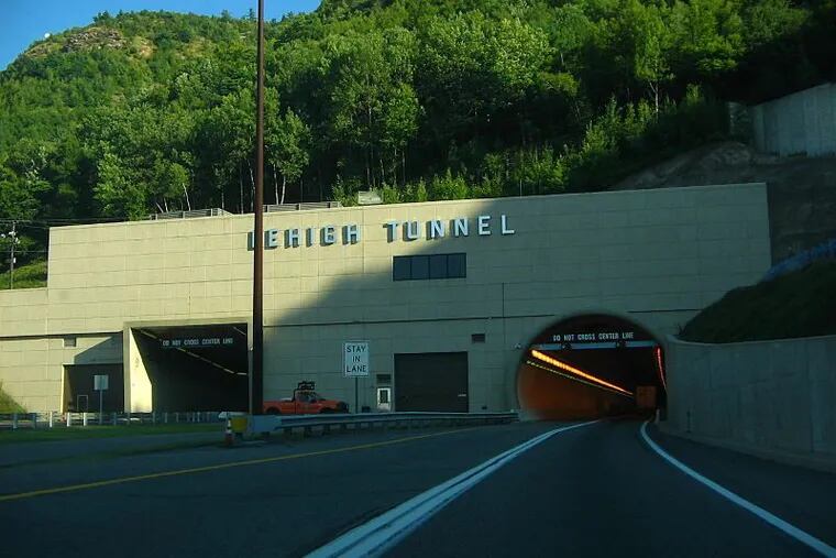 The Pennsylvania Turnpike’s Lehigh Tunnel.