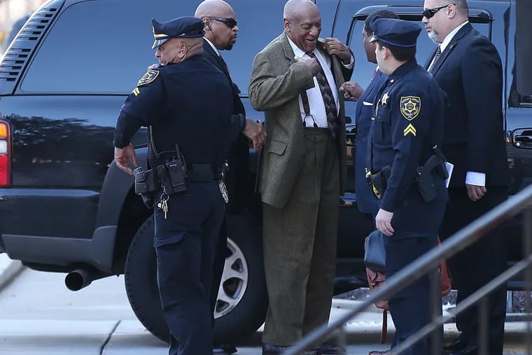 Bill Cosby arrives for his hearing on a motion to dismiss the case at the Montgomery County Courthouse in Norristown, Pa on February 2, 2016. ( DAVID MAIALETTI / Staff Photographer )