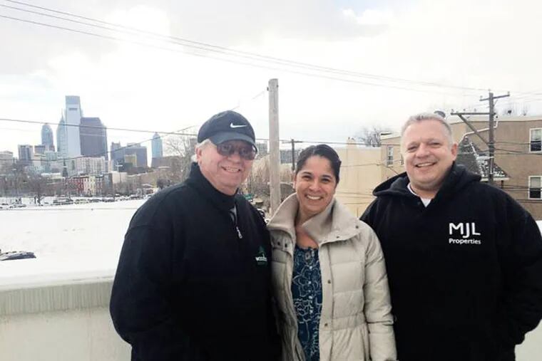 MJL Properties is a Francisville-based family-run builder/developer, started in 1999 by Michael Loonstyn. Michael's father, William, and Michael's wife Andrea, both work for the company and are pictured here with him.