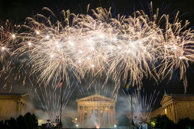 Fireworks return to the sky above the Philadelphia Museum of Art on July 4.