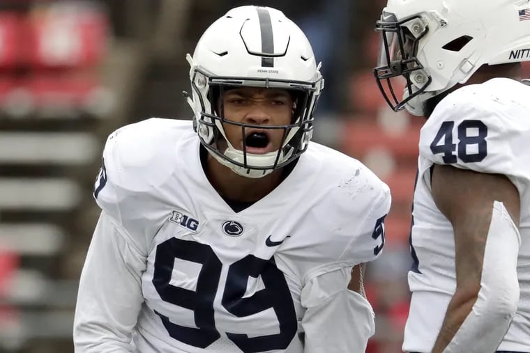 Penn State defensive end Yetur Gross-Matos dominated against Maryland.
