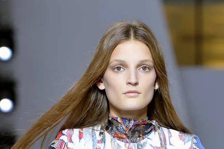 Julia Fleming of Wyndmoor walked in nine shows during New York Fashion Week, including   Antonio Berardi.