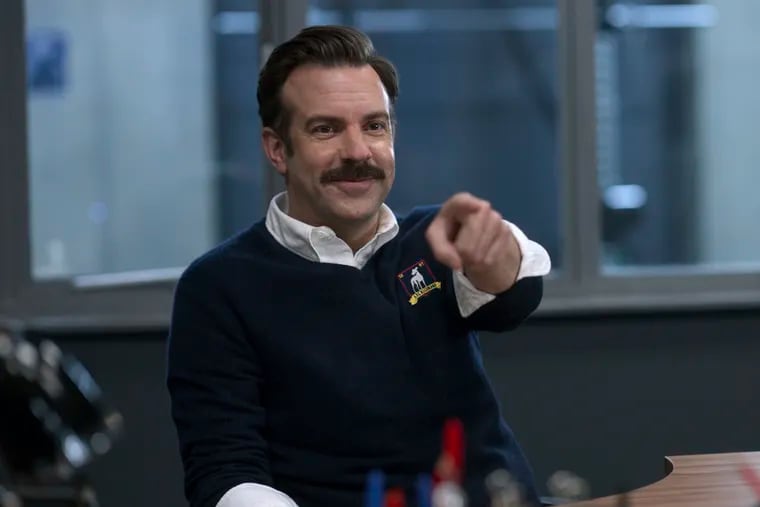 Jason Sudeikis in a scene from "Ted Lasso."
