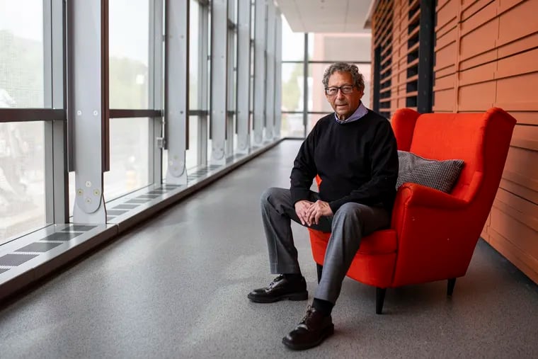 Stuart Weitzman, 79, poses for a portrait at the Weitzman National Museum of  American Jewish History. Weitzman's gift enabled the museum to shed all of its long-term debt, which it had held since the building's opening in 2010. Weitzman is a shoe designer, manufacturer, and philanthropist.