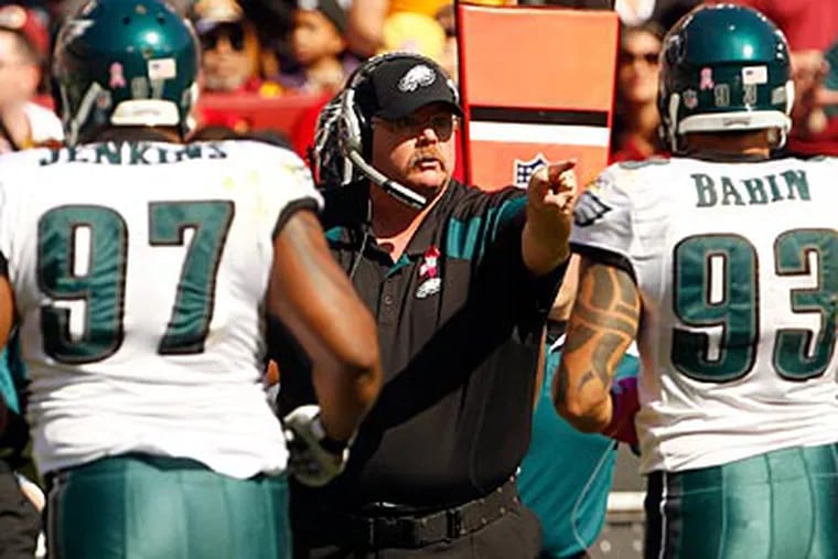 Andy Reid and the Eagles head into their bye week with a 2-4 record. (Yong Kim/Staff Photographer)
