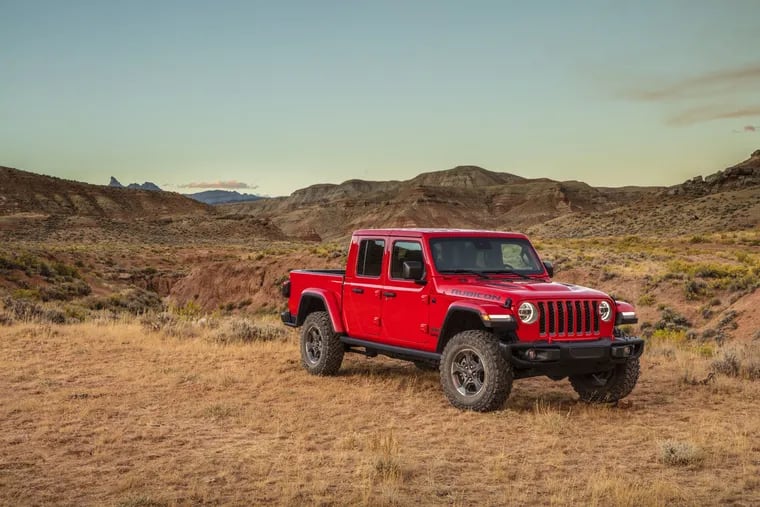 The 2020 Jeep Gladiator combines the Jeep Wrangler off-roading SUV with a midsize pickup truck. It's expected to debut sometime in spring.