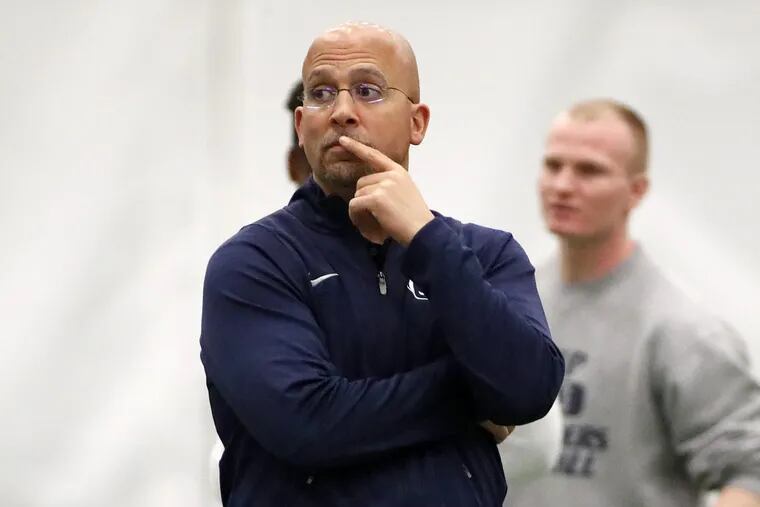 After losing 17 players from last season, Penn State coach James Franklin is using spring practice to get a jump on replenishing the team.