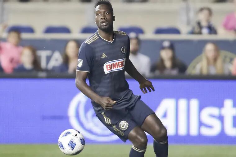Union forward C.J. Sapong's struggles continued on Saturday.