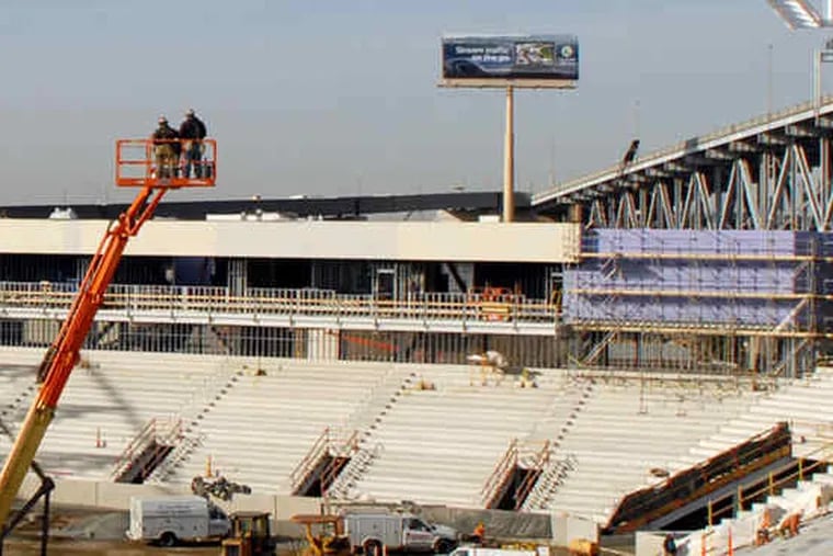 Down by the Delaware, they’re pushing hard to sell seats for the rising new Philadelphia Union stadium in Chester.