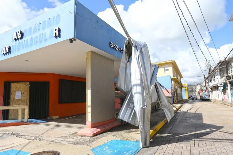 A view of the Cardiovascular Laboratory building in Humacao, one of the many businesses that remain closed in Puerto Rico because of the power outages caused by Hurricane Maria.
