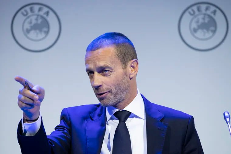 UEFA president Aleskander Ceferin.