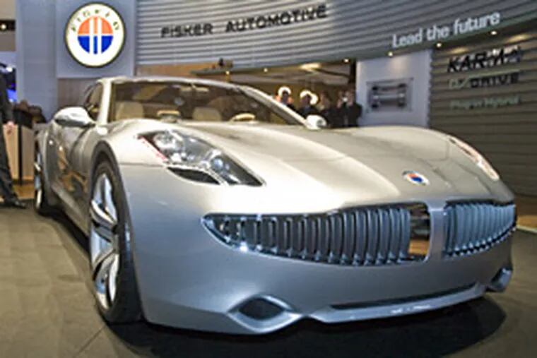 The $80,000 Fisker Karma is a plug-in electric hybrid with Maserati appeal that can go for 50 miles on a charge.