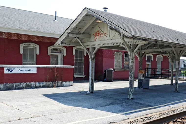The dilapitated Amtrak station in Coatesville in 2013. PennDot is in the preliminary design phase of a $21 million, three-year project to build a new station on Fleetwood Street.