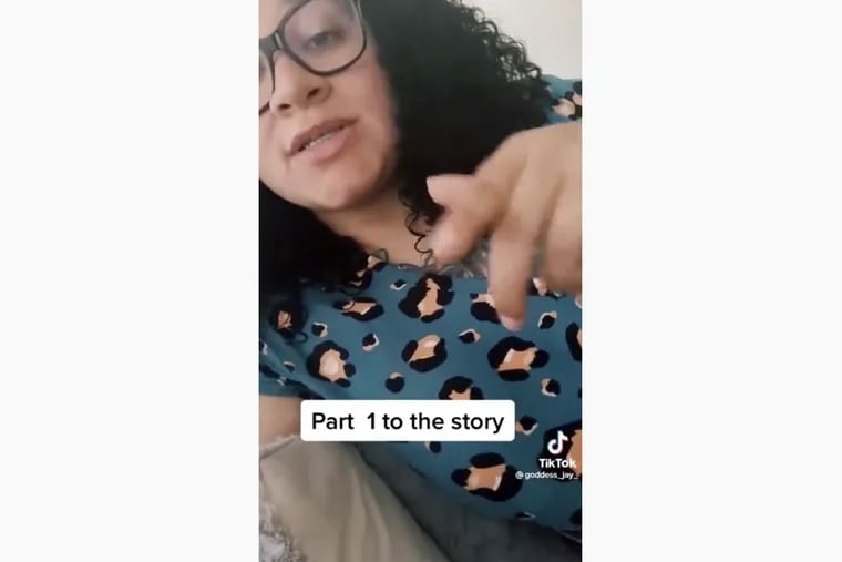 Jillian Rightmyer detailed her interactions with a nurse practitioner at Philly Pregnancy Center in Norristown in a series of TikTok videos.