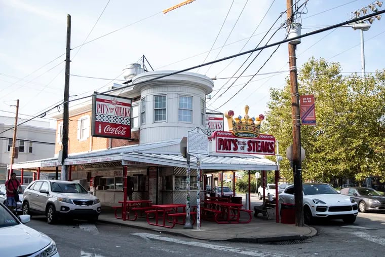 Pat's Steaks at Ninth and Passyunk. On Thursday, a man was killed outside the famed shop, the second in two months.