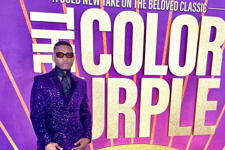 Rashad Corey, assistant costume designer for "The Color Purple" at the LA movie premiere earlier this month.