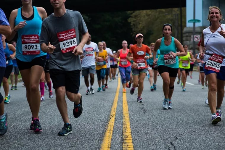 Runners at the 2014 Rock ‘n’ Roll Philadelphia Half Marathon.