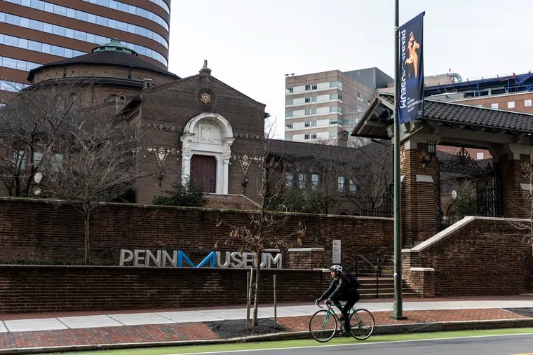 The outside of the Penn Museum in Philadelphia, Pa., on Thursday Jan. 12, 2023.