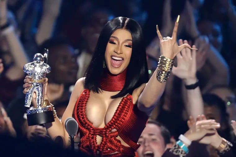 Cardi B accepts the best hip hop award for "Money" at the MTV Video Music Awards at the Prudential Center on Monday, Aug. 26, 2019, in Newark, N.J. (Photo by Matt Sayles/Invision/AP)