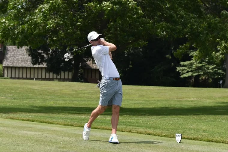Brian Gillespie competing in the Philadelphia Amateur on Tuesday. (Golf Association of Philadelphia Photo)